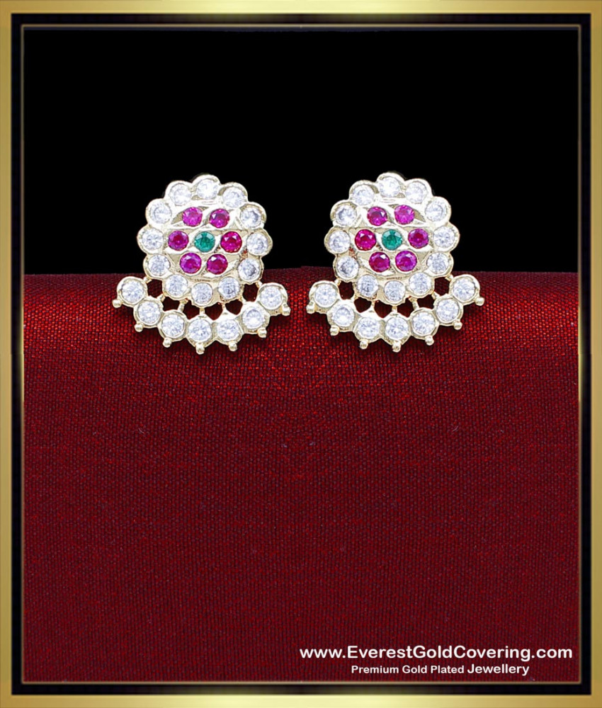 ERG2421 - Latest Daily Use Impon Stud Earrings Design for Women
