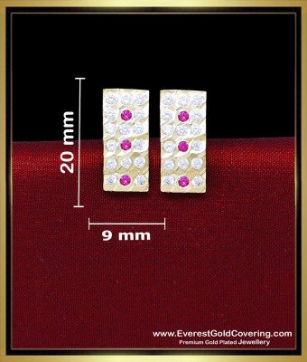ERG2424 - Impon Jewellery Stone Stud Earrings Design for Women
