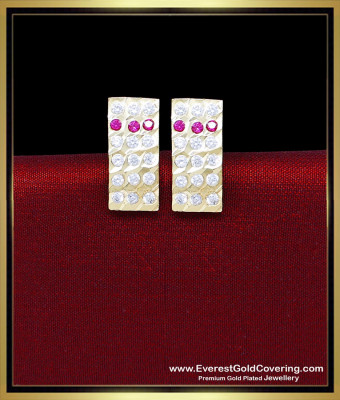 ERG2425 - Cute Daily Wear Light Weight Impon Jewellery Earrings