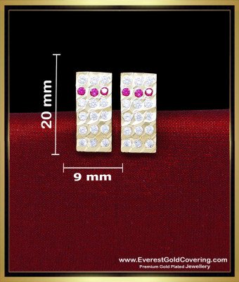 ERG2425 - Cute Daily Wear Light Weight Impon Jewellery Earrings