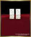 ERG2426 - Traditional Gold Model White Stone Stud Earrings Design