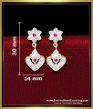 ERG2428 - South Indian Impon Jewellery Daily Wear Stone Earrings