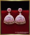 ERG2433 - Bridal Wear Impon Ruby Stone Earrings Set for Women