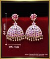 ERG2433 - Bridal Wear Impon Ruby Stone Earrings Set for Women