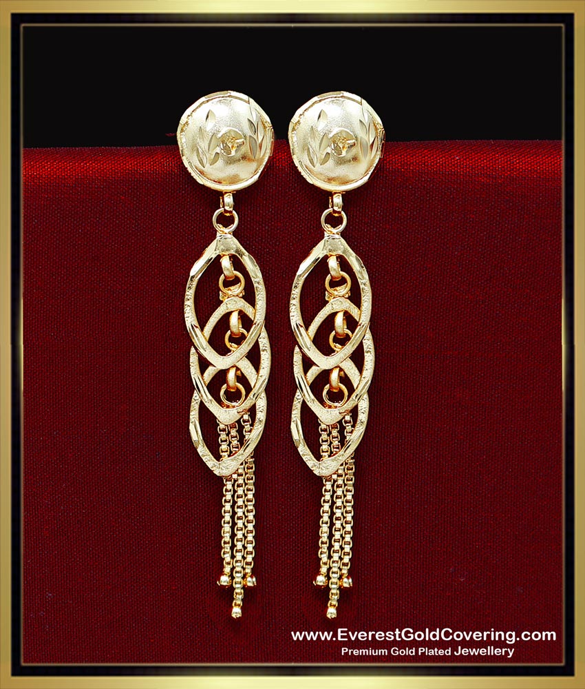 ERG2442 - High Quality Lightweight Daily Use 2 Gram Gold Earrings