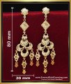 ERG2443 - Unique 2 Gram Gold Long Earrings Designs for Women
