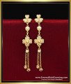 ERG2445 - Trendy Lightweight Daily Use 2 Gram Gold Earrings Designs