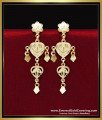ERG2444 - 2 Gram Gold Jewelry Yellow Gold Long Latkan Earrings