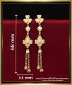 ERG2445 - Trendy Lightweight Daily Use 2 Gram Gold Earrings Designs