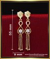 ERG2451 - Attractive White Stone 2 Gram Gold Earrings Daily Use