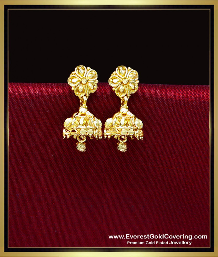 ERG2453 - 2 Gram Gold Jewellery Jhumka Earrings Gold Plated