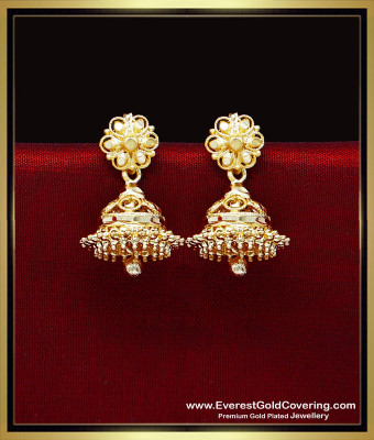 ERG2457 - Real Gold Look 2 Gram Gold Traditional Jhumkas Online