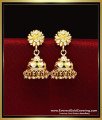 ERG2458 - Latest Gold Earrings Designs for Daily Use 2 Gram Jewelry