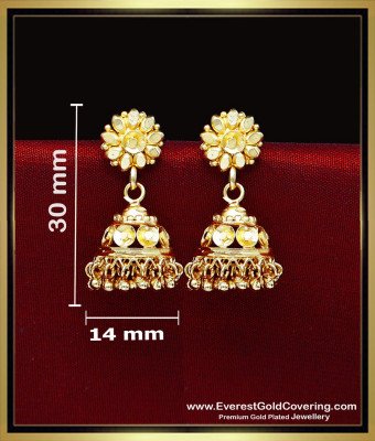 ERG2458 - Latest Gold Earrings Designs for Daily Use 2 Gram Jewelry