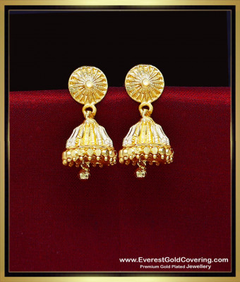 ERG2459 - Latest Nellikai Model 2 Gram Gold Earrings New Design