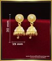 ERG2459 - Latest Nellikai Model 2 Gram Gold Earrings New Design