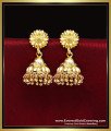 ERG2461 - 2 Gram Gold Traditional Jhumka Earrings for Women