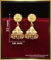 ERG2461 - 2 Gram Gold Traditional Jhumka Earrings for Women