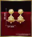 ERG2462 – Real Gold Pattern 2 Gram Gold Earrings Jhumkas Set