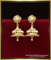 ERG2464 - Best Quality Daily Wear 2 Gram Gold Plated Jhumki Design