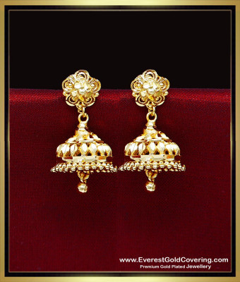 ERG2464 - Best Quality Daily Wear 2 Gram Gold Plated Jhumki Design