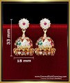 ERG2468 - Traditional Wedding Jhumka Earrings Impon Jewellery