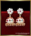ERG2470 - Impon Gold Pattern Bridal Wear Stone Jimikki Model