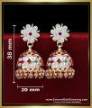 ERG2470 - Impon Gold Pattern Bridal Wear Stone Jimikki Model
