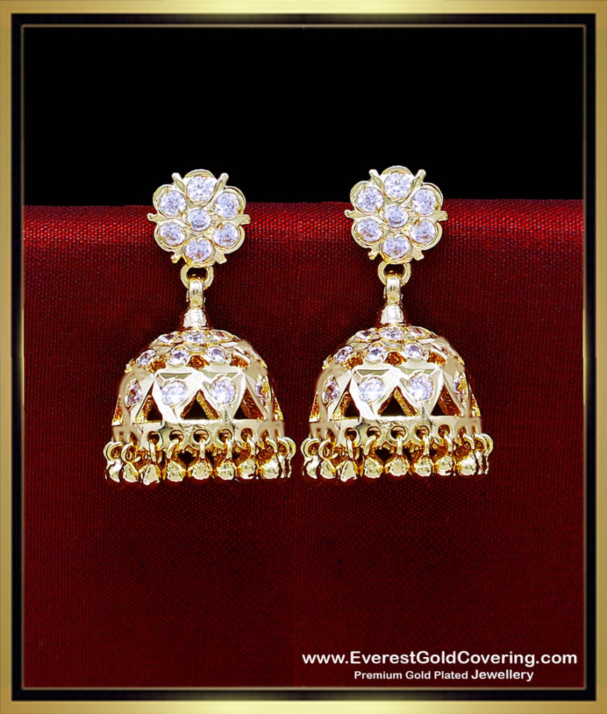 ERG2472 - Traditional Wedding Jhumka Impon Earrings Designs