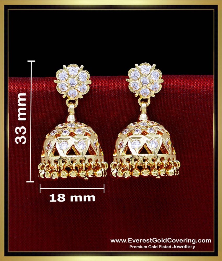 ERG2472 - Traditional Wedding Jhumka Impon Earrings Designs