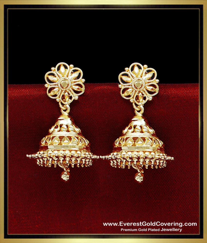 ERG2478 - 2 Gram Gold Forming Traditional Jhumkas Online