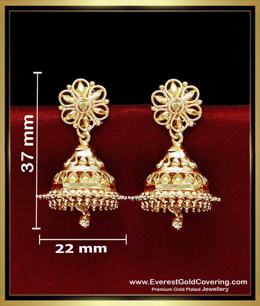 ERG2478 - 2 Gram Gold Forming Traditional Jhumkas Online
