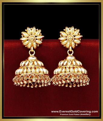 ERG2480 - 2 Gram Gold Forming Kerala Jimiki Kammal Design