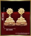 ERG2480 - 2 Gram Gold Forming Kerala Jimiki Kammal Design