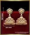 ERG2482 - Wedding Wear Forming Gold Jhumka Design Artificial