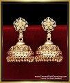 ERG2484 - Best Quality 2 Gram Gold Jhumka Designs for Women