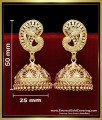 ERG2486 - Latest Mango Design Big 2 Gram Gold Jhumka Designs