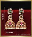 ERG2494 – Elegant Antique Ad Stone Antique Jhumkas Gold Plated