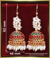 ERG2495 - Unique Hook Type Pearl Beads Antique Jhumkas Online