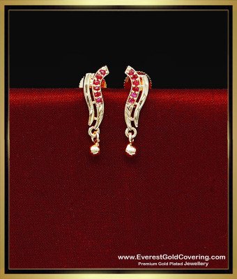 ERG2502 - Cute Office Wear Ruby Stone Stud Earring for Girls