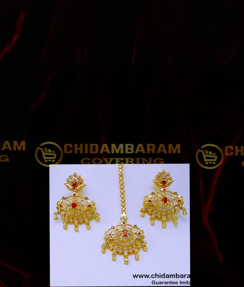 HRM972 - High Quality Bridal Jewellery Ad Stone Long Haram Set
