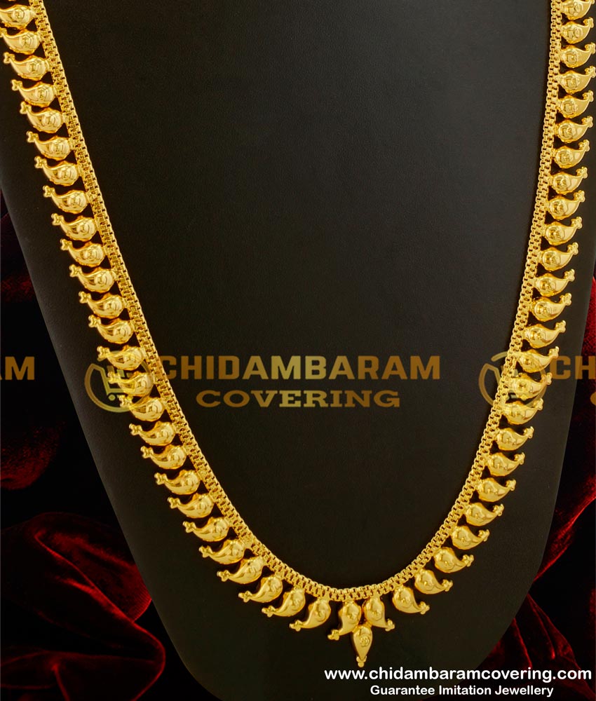 HRM034 - Traditional Light Weight Gold Haram Designs Maanga Malai