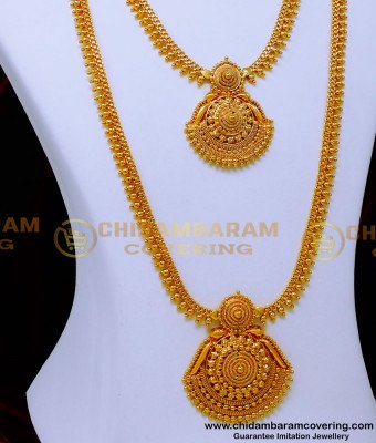 HRM1006 - One Gram Gold Haram Designs with Necklace Set Online