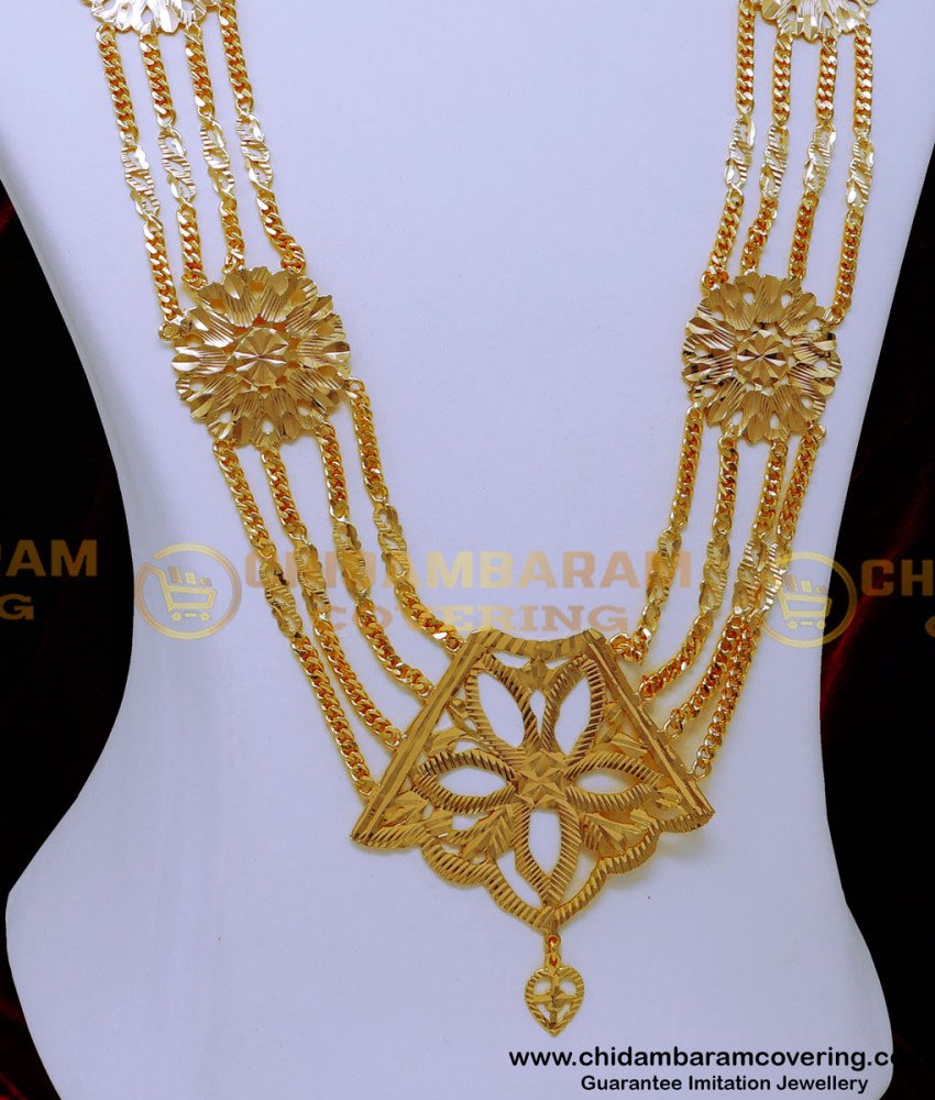 HRM1014 - Bridal Wear Wedding Gold Governor Malai Designs for Women