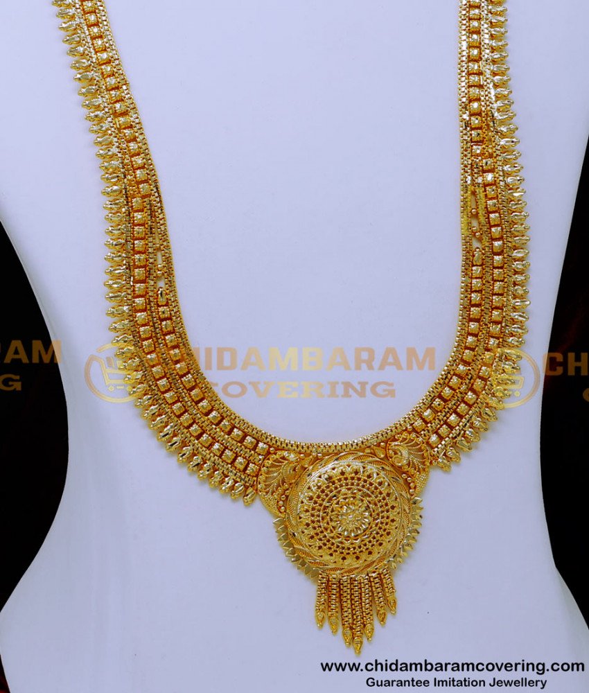 HRM1024 - Traditional Haram Gold Covering Rani Haar Gold Design