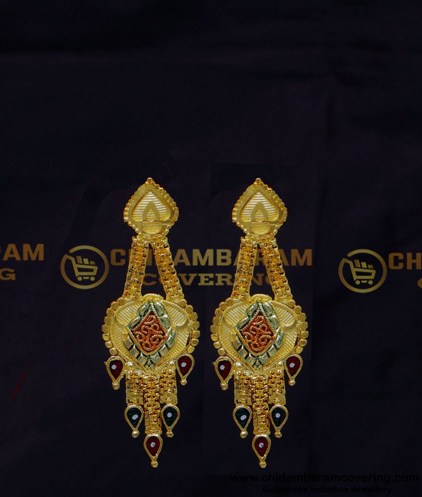 HRM1028 - Gold Design 2 Gram Gold Enamel Model Forming Haram Set
