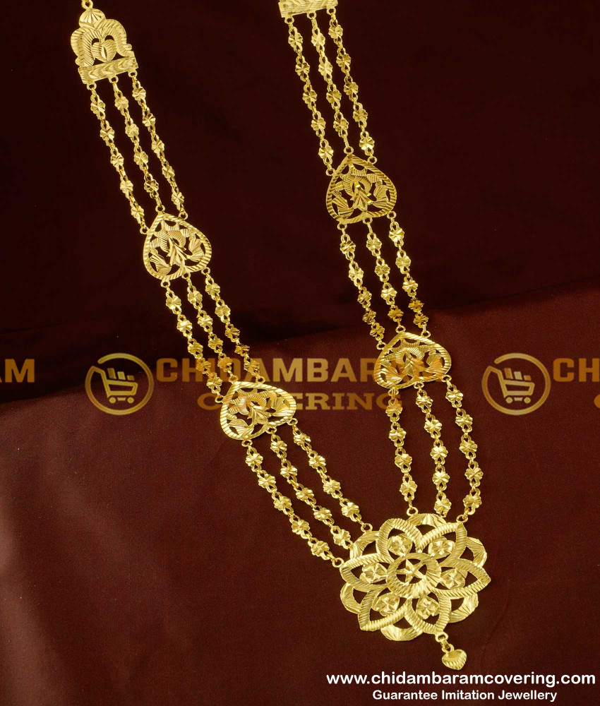 HRM110 - Three Line New Model Governor Malai Design Long Haram