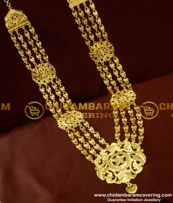 HRM112 – Traditional Four Line Governor Malai Design Long Haram Online