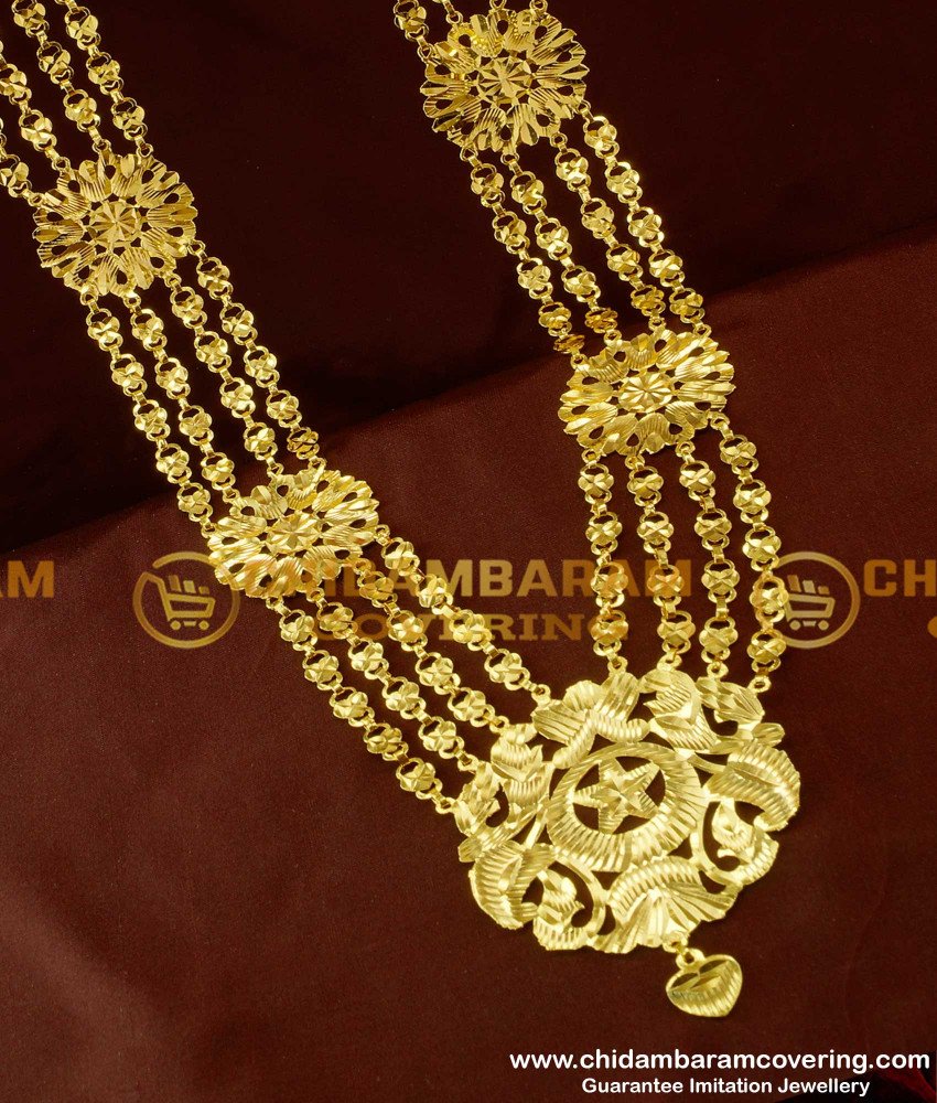 HRM112 – Traditional Four Line Governor Malai Design Long Haram Online