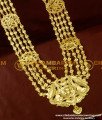 HRM113 - Five Line Flower Design Governor Malai Long Haram Online Shopping 